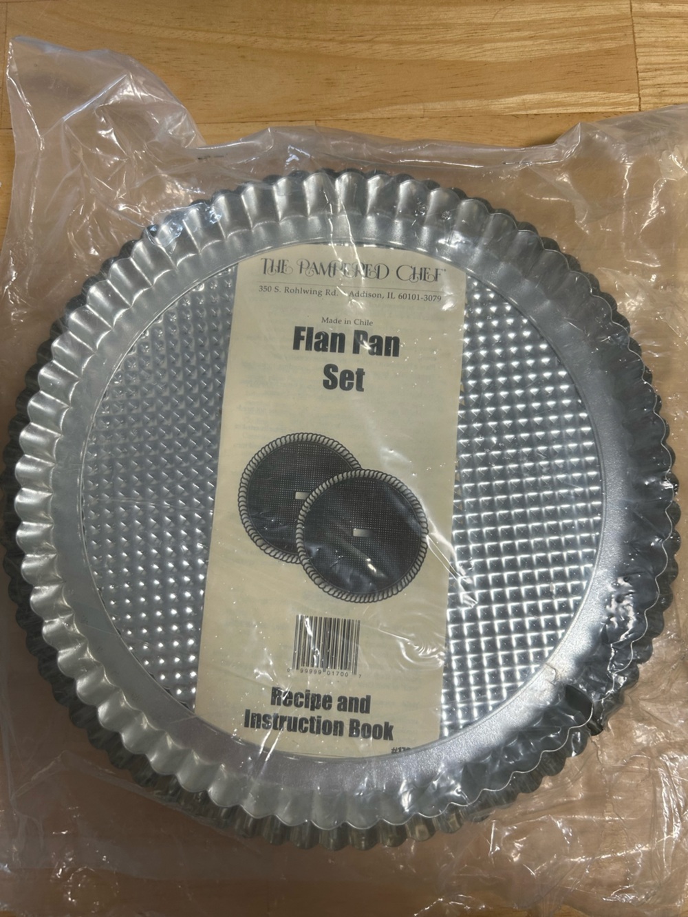 ✨Vintage✨| 1996 | Pampered Chef | Flan Pan Set #1700 | NOS w/ Recipe Booklet